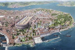 Constantinople in the 13th C. by French Artist Antoine Helbert