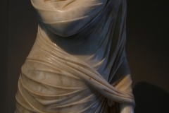 Statue of Cornelia Antonia from Antiochia in Pisidia posing and dressed as goddess Pudicitia. Ancient Roman art, 2nd century AD.