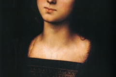 Mary Magdalene is an oil on panel painting of Mary Magdalene, dating to around 1500 and now in the Galleria Palatina in Florence. It is now attributed to Perugino.