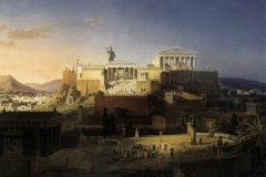 Reconstruction of the Acropolis and Areopagus in Athens by Leo von Klenze, 1846.