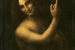 St. John the Baptist by Leonardo da Vinci. Probably completed from 1513 to 1516.