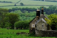 Stone cottage, Derbyshire, England.