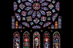 The Medieval Northern Rose Window of Chartres Cathedral, France
